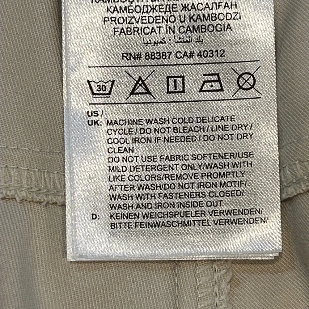 Adidas Men's Go-To- Five-Pocket Tapered Fit Golf Pants size 38 W/ 32 L Cream